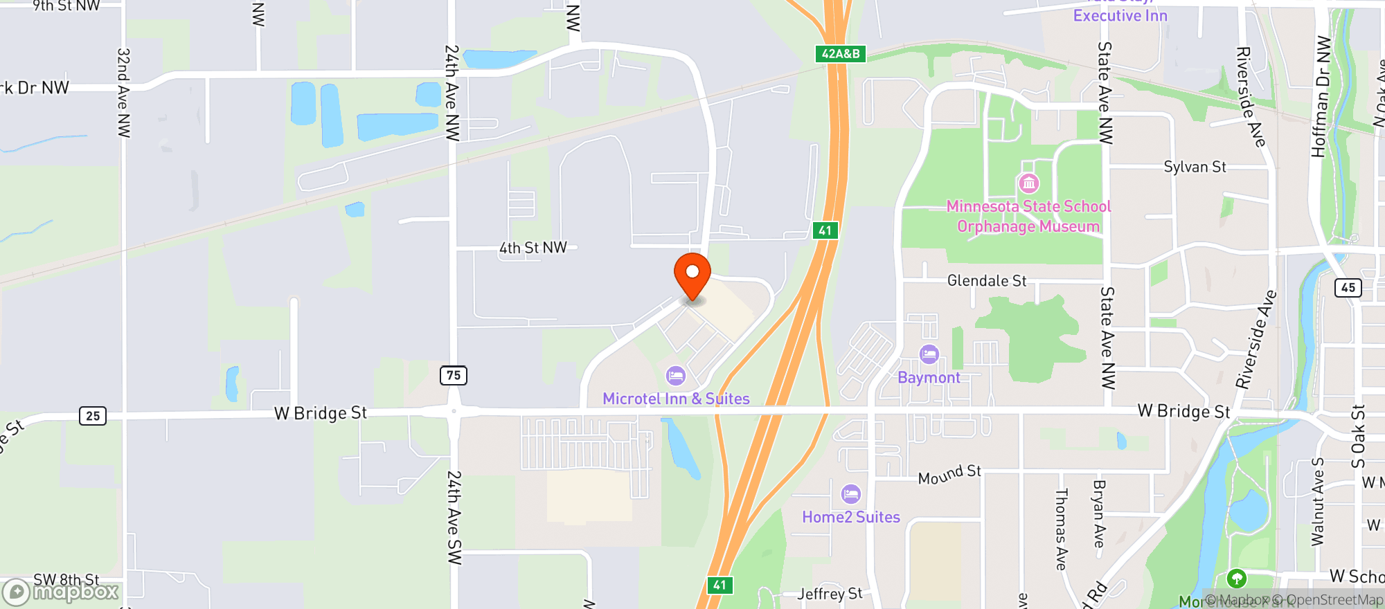 Map showing Target
