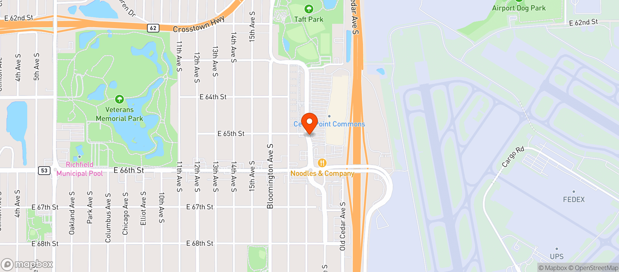 Map showing Supertarget