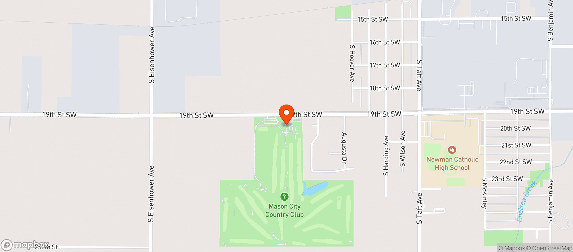 Map showing Legacy Golf Course
