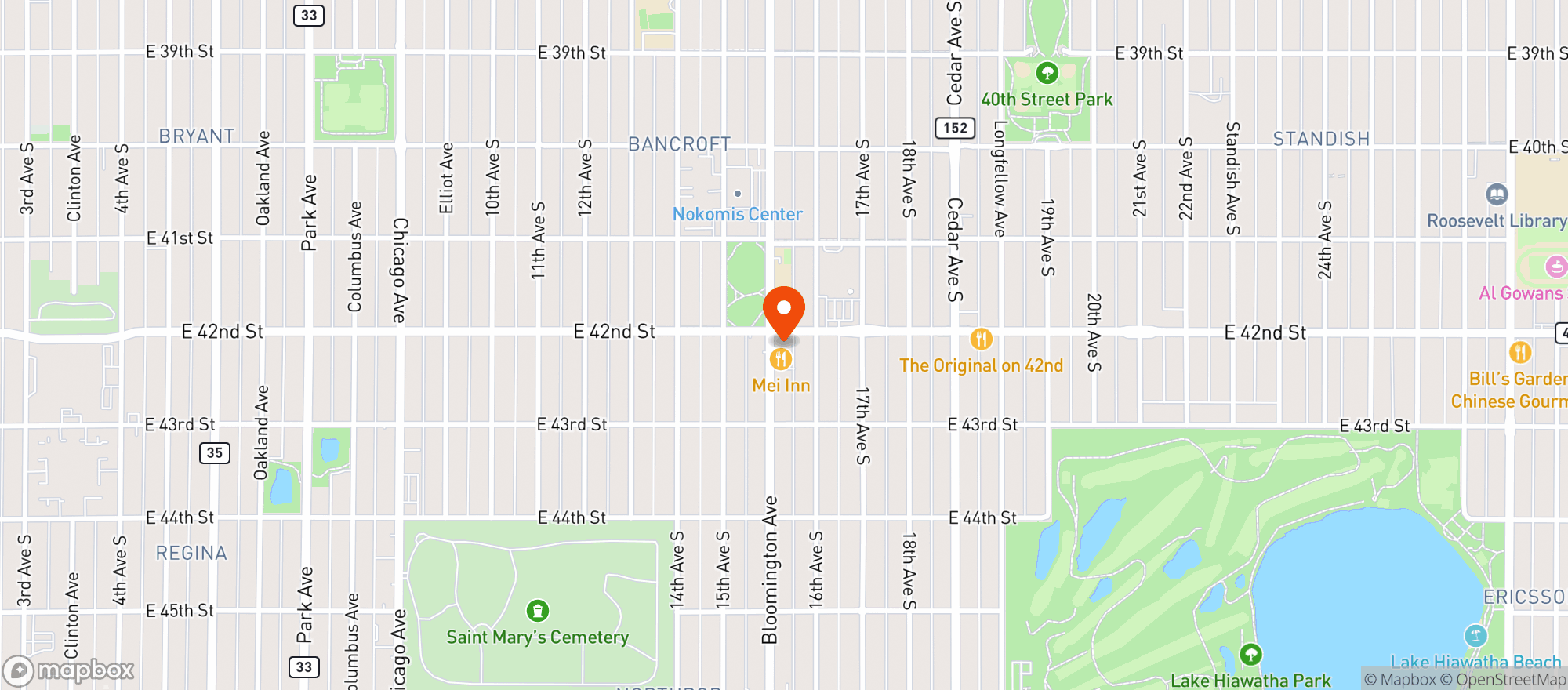 Map showing Uffda