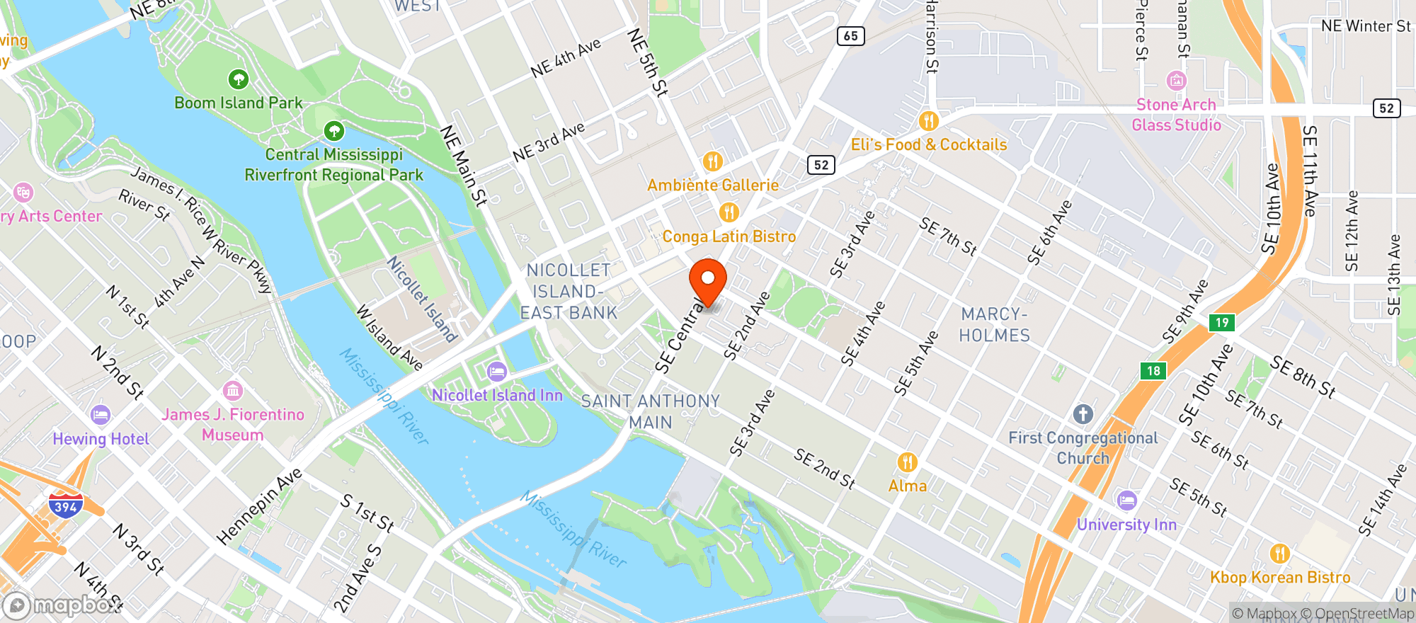 Map showing Mac’s Industrial