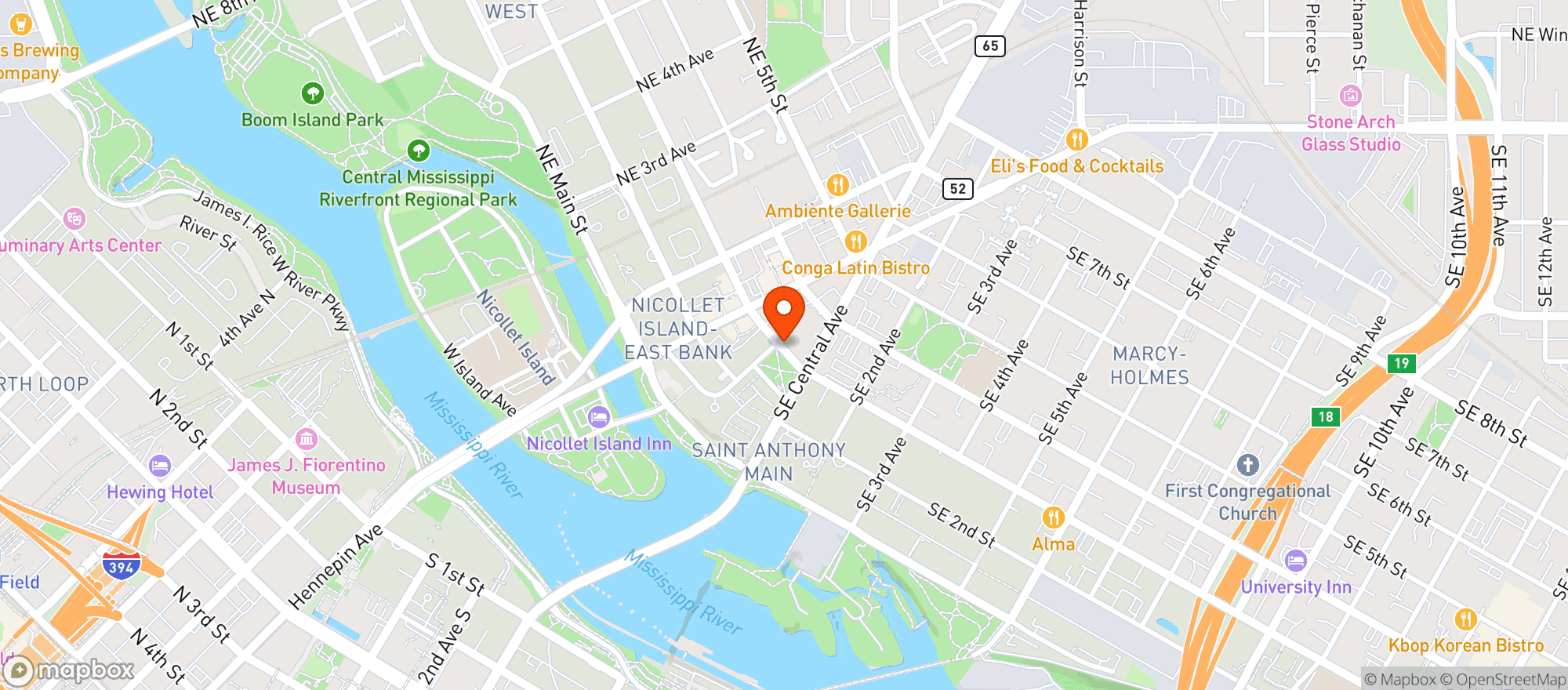 Map showing Lunds & Byerlys