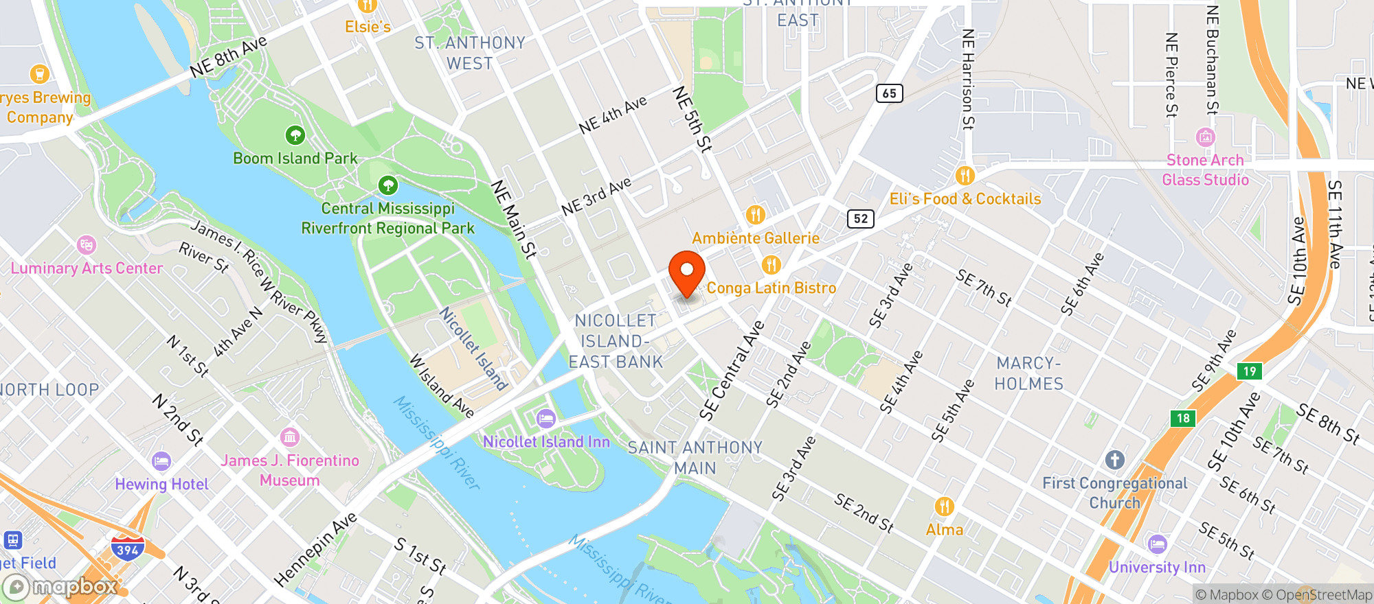 Map showing Surdyks Liquor