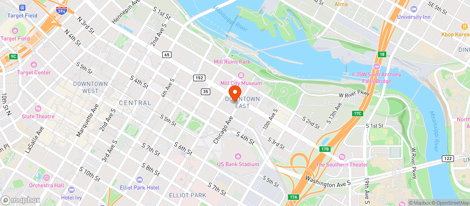 Map showing Trader Joes