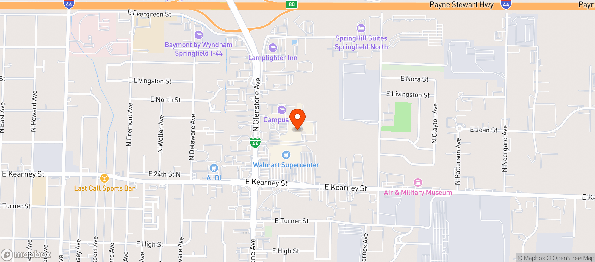 Map showing Fire & Ice Restaurant & Bar