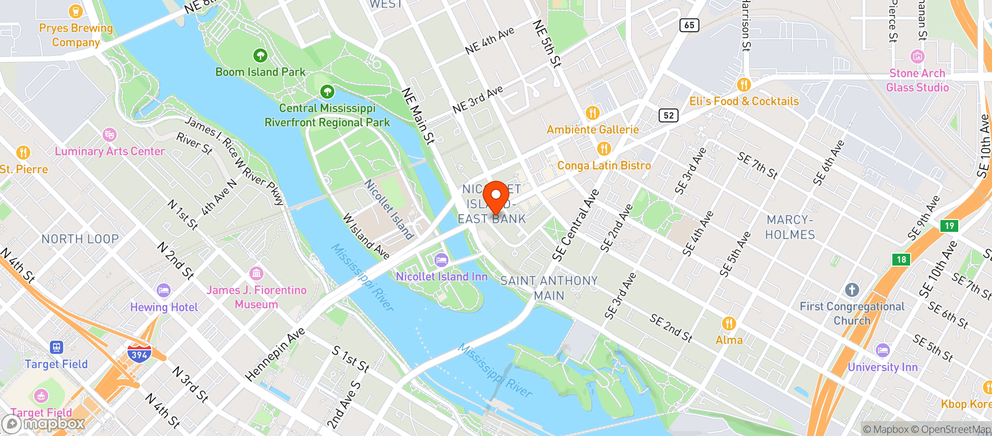 Map showing Silver Fern