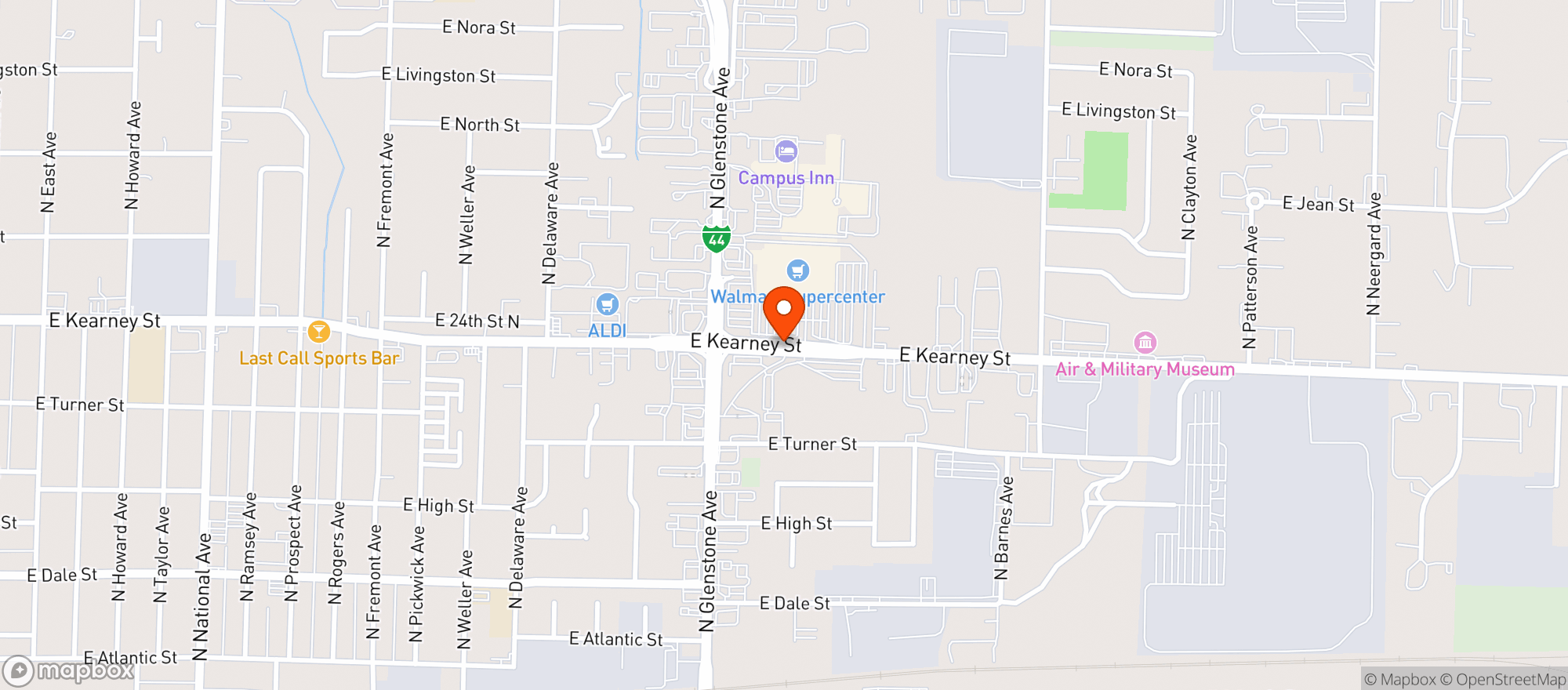 Map showing Walmart Supercenter