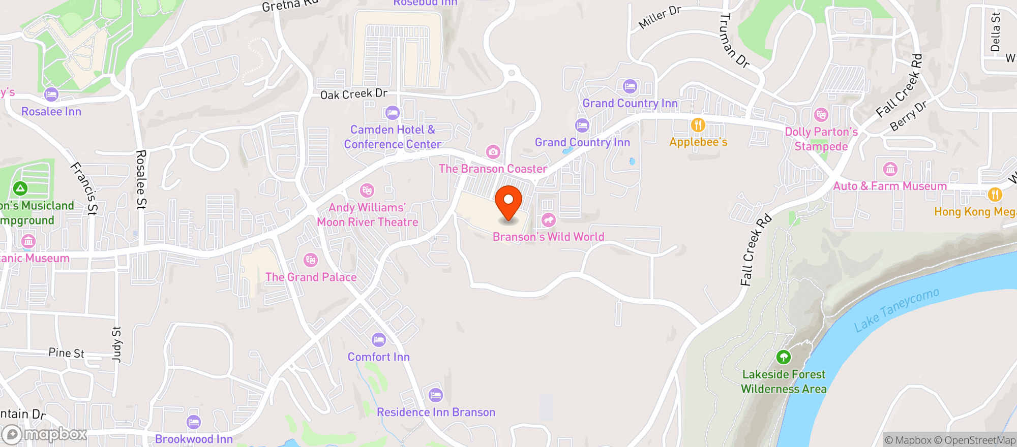 Map showing Walmart