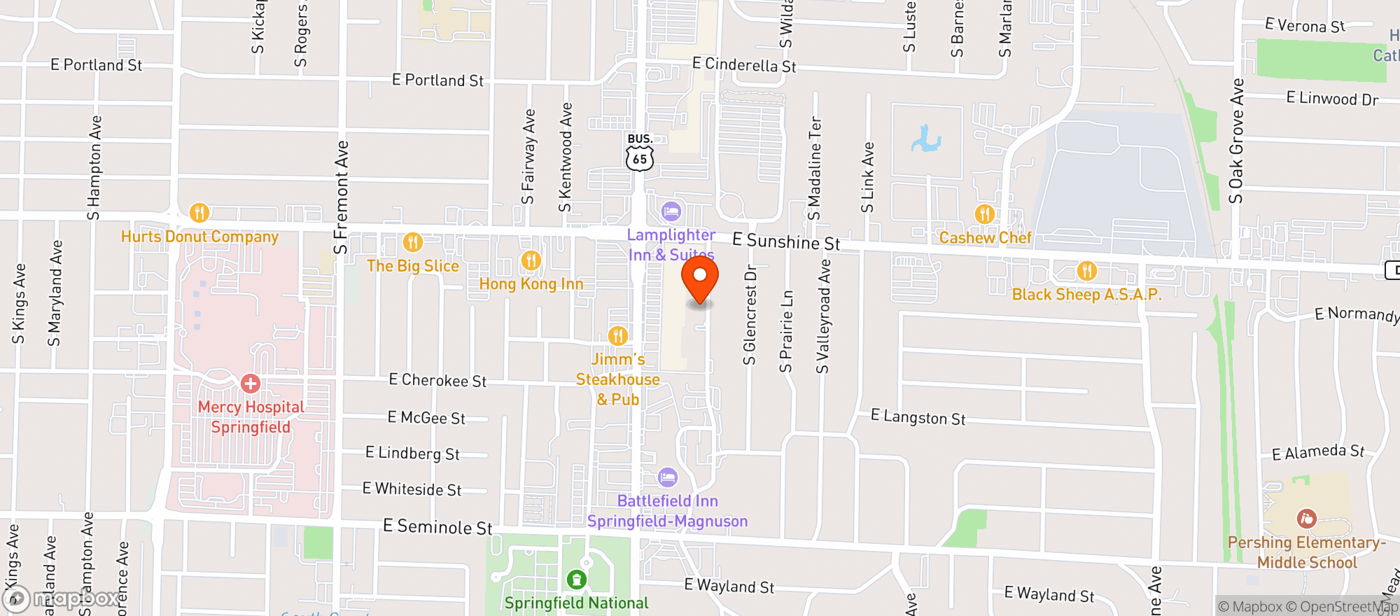 Map showing Stepchild