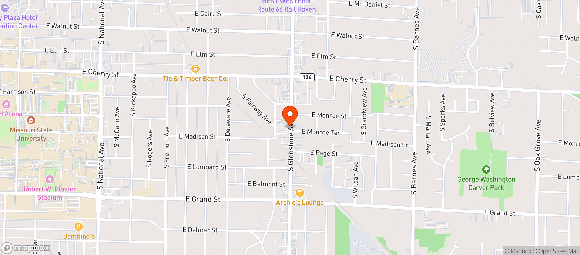 Map showing Bloom Medicinals