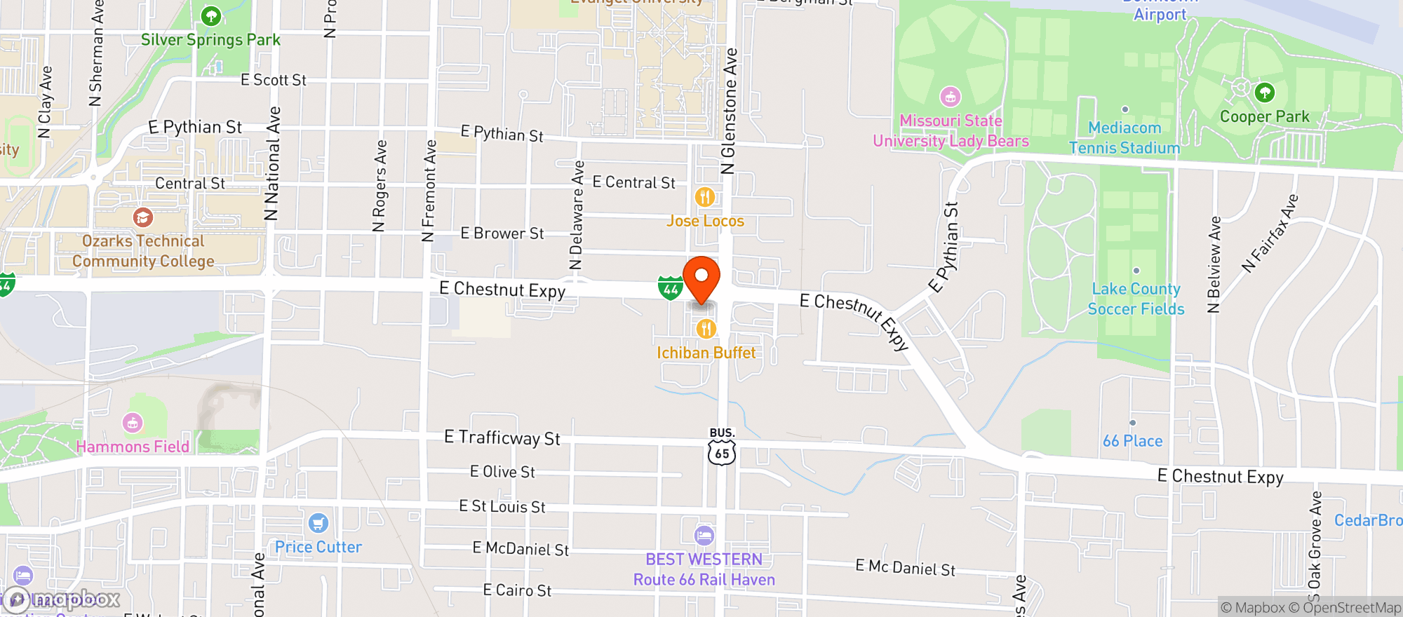 Map showing El Maguay
