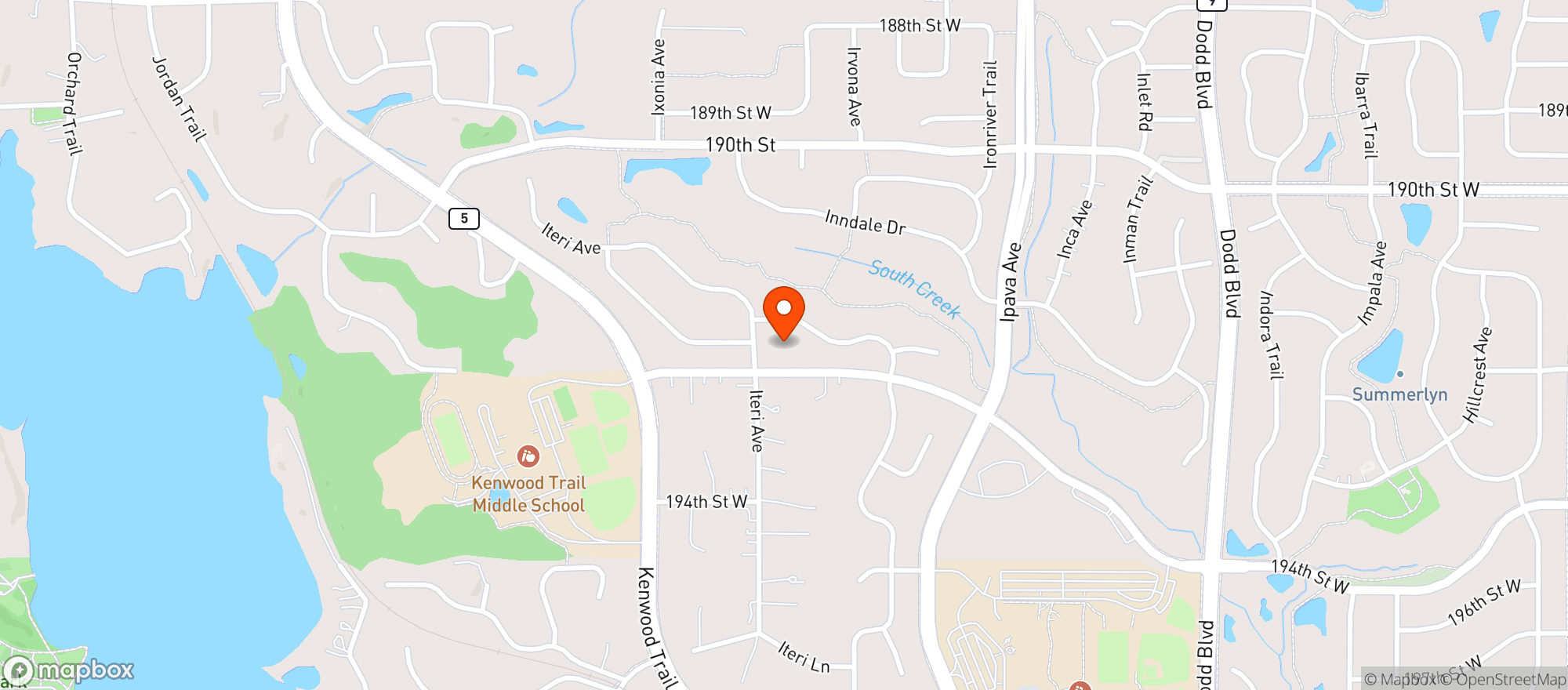 Map showing Lakeville Liquor Keokuk