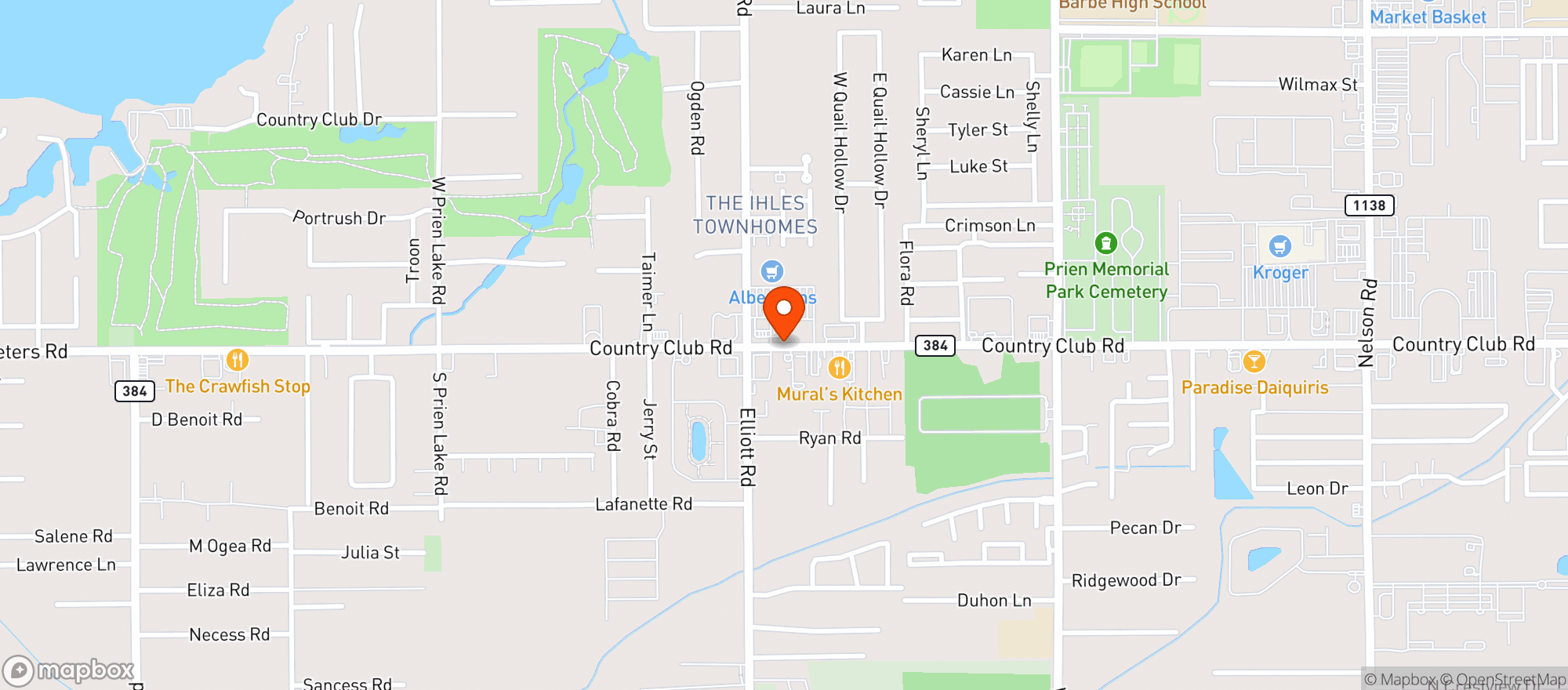 Map showing Albertsons Market
