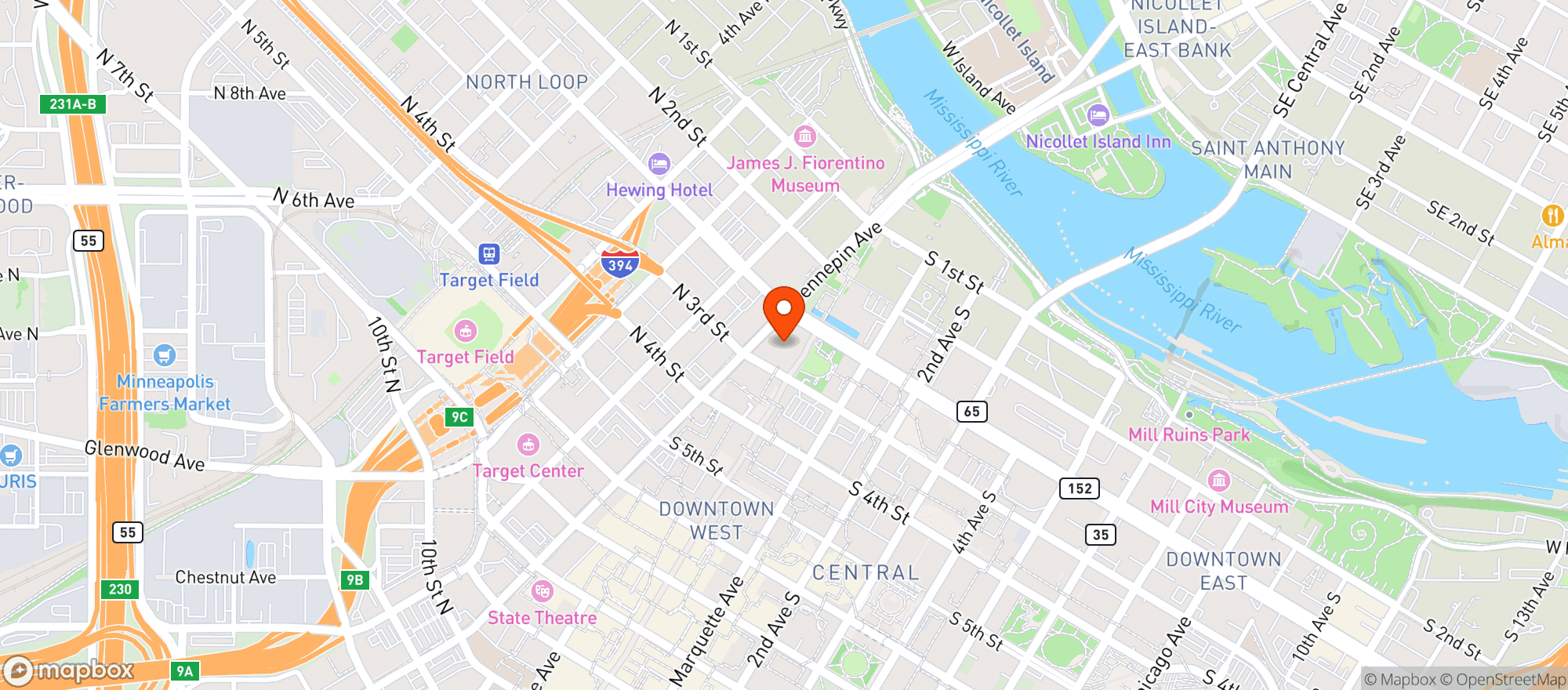 Map showing Four Seasons Hotel