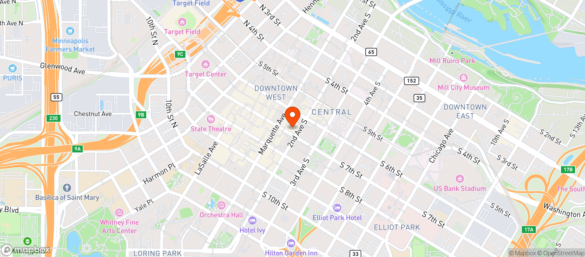 Map showing Star Bar & Bistro