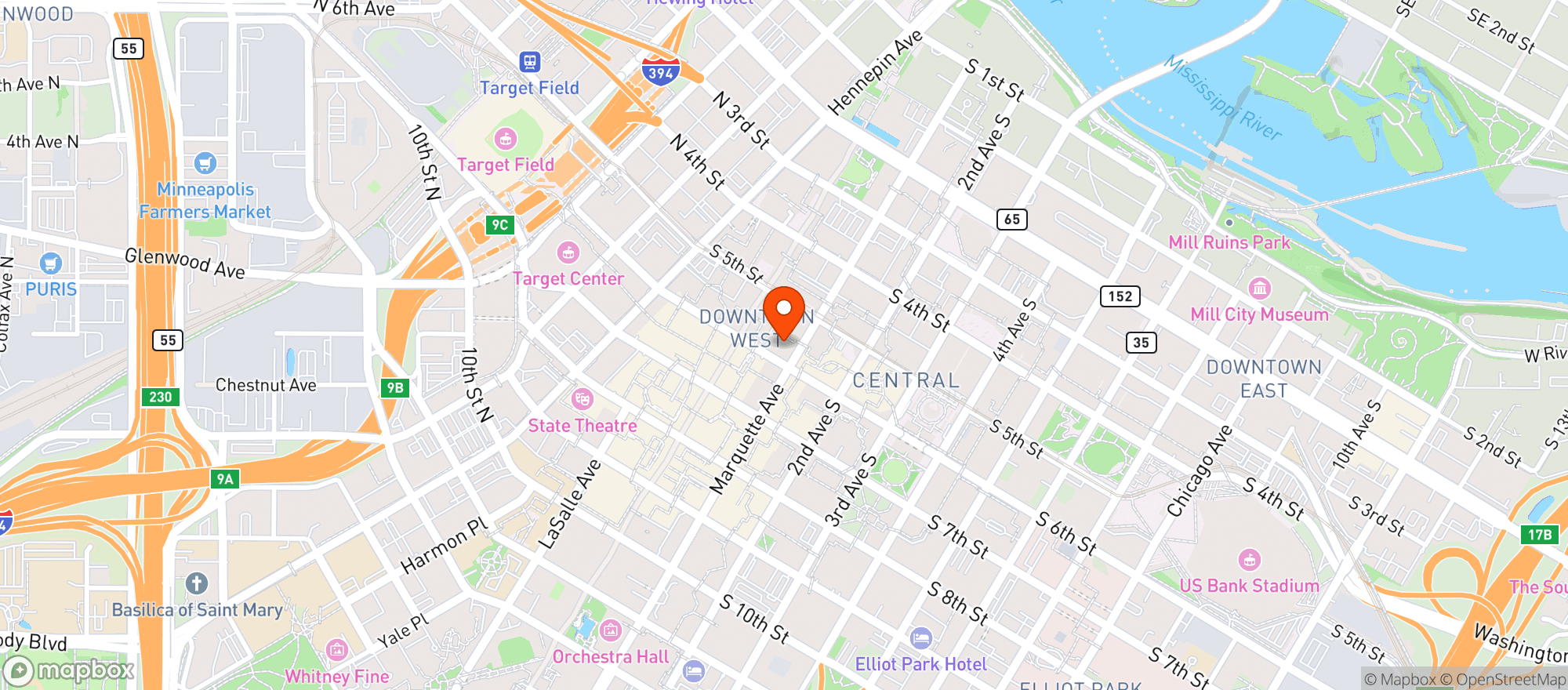 Map showing Stock & Bond