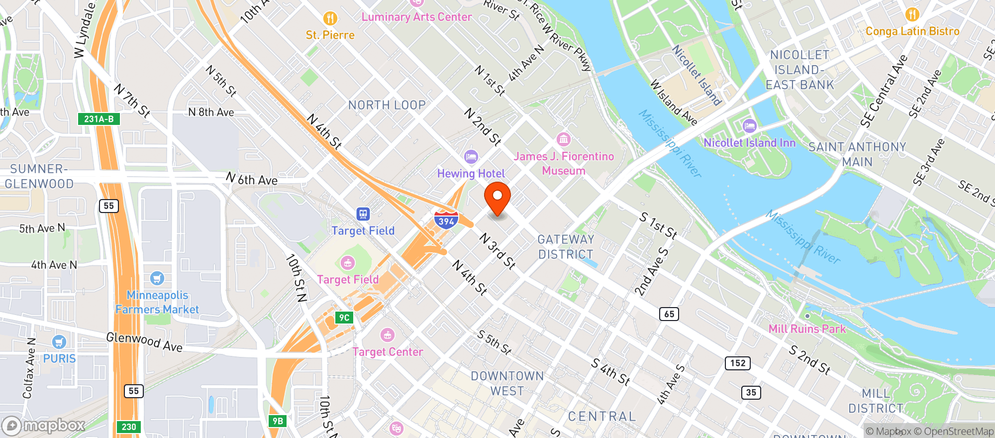 Map showing Public Domain