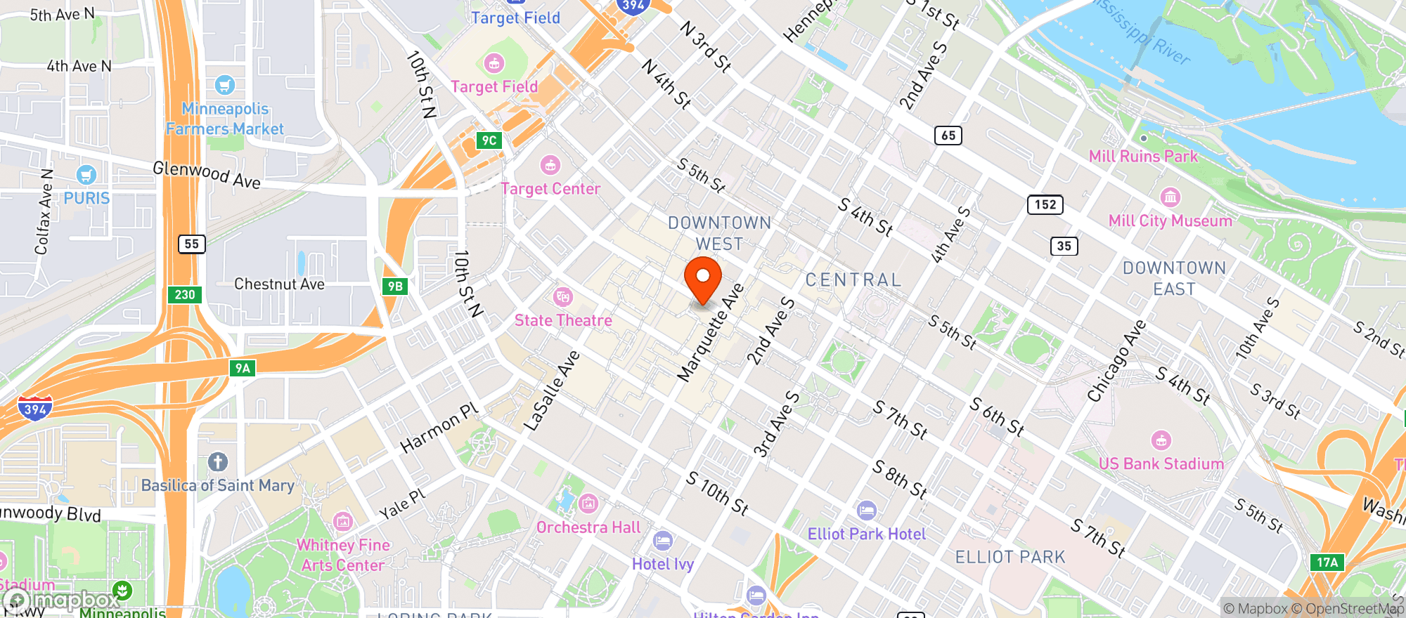 Map showing Noa Minneapolis