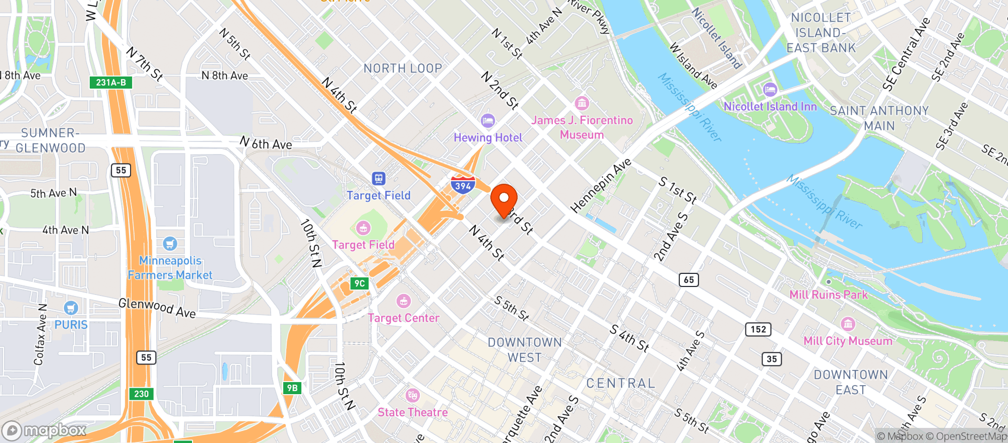 Map showing Gidi Bar & Lounge