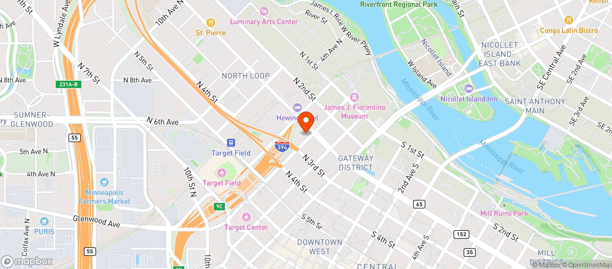 Map showing Red Rabbit - MPLS