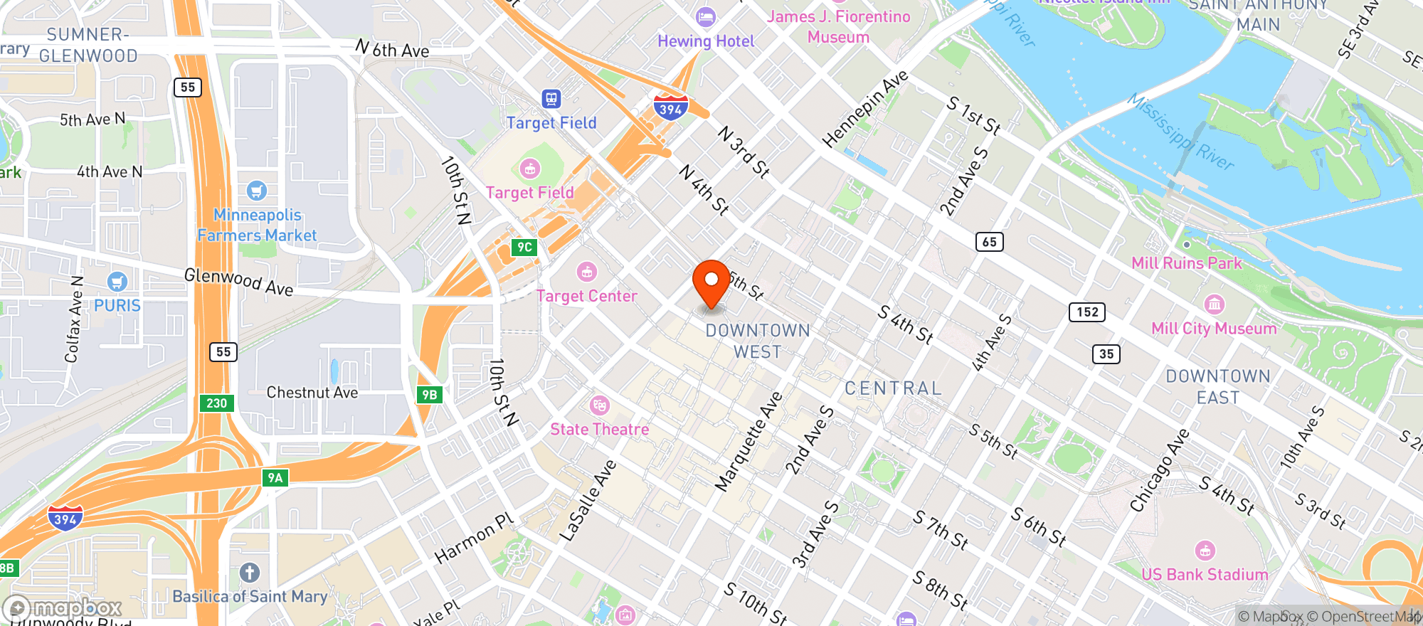 Map showing Murrays