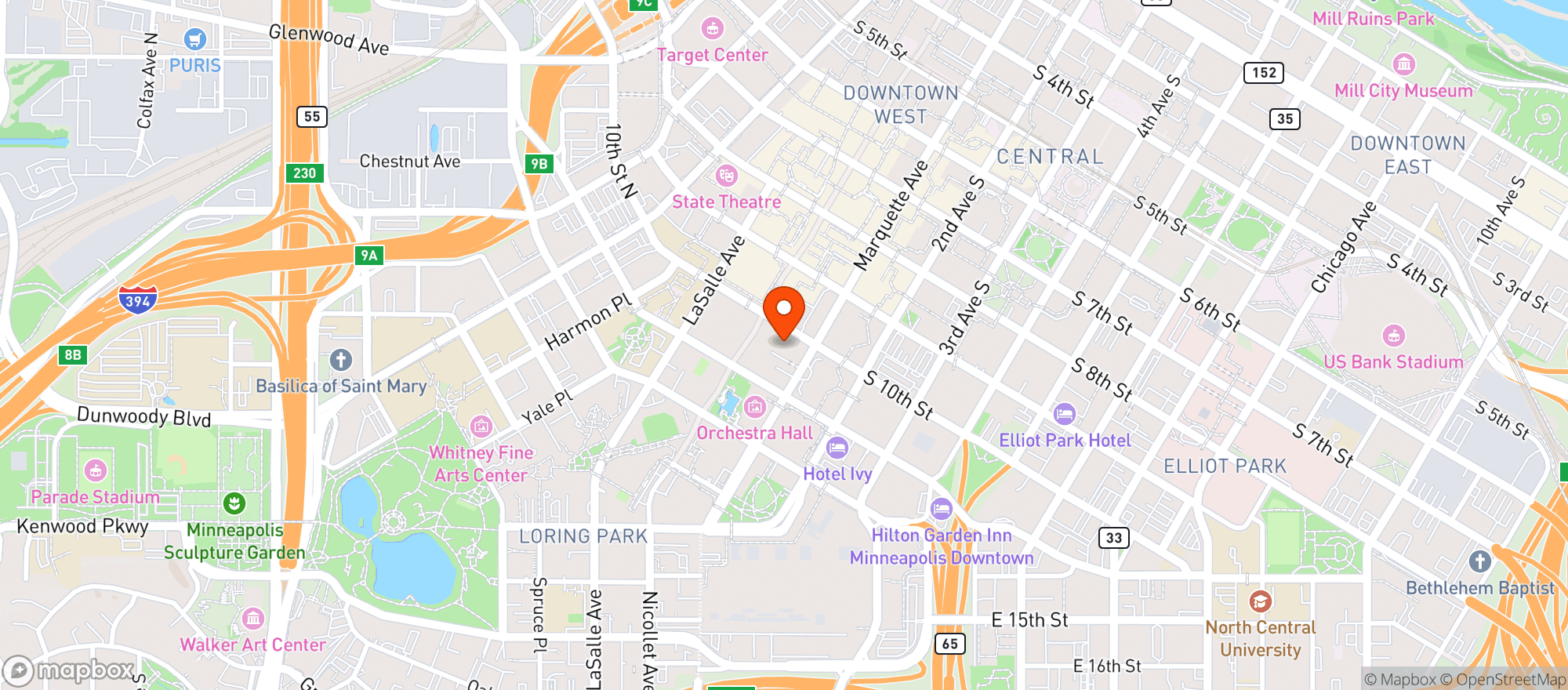 Map showing The Devils Advocate