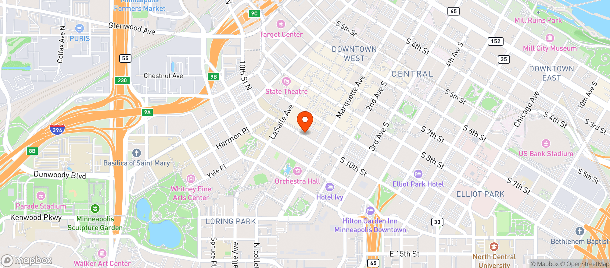Map showing Local