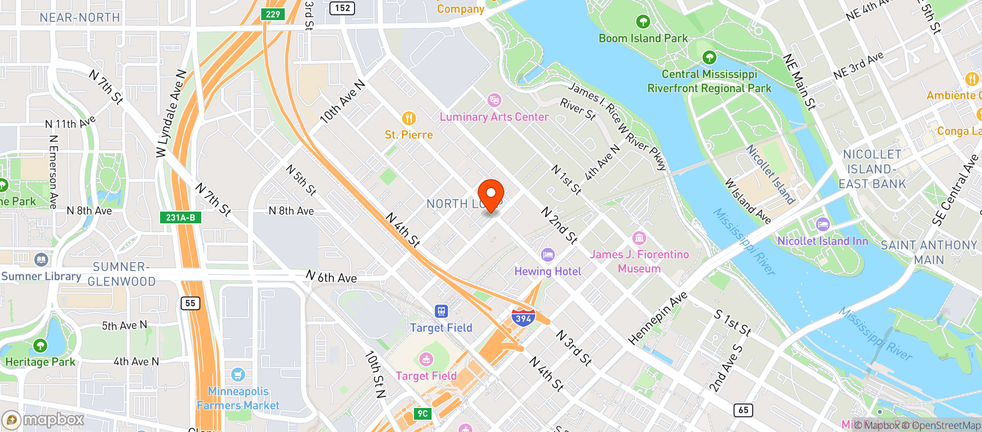 Map showing Nolos Kitchen & Bar