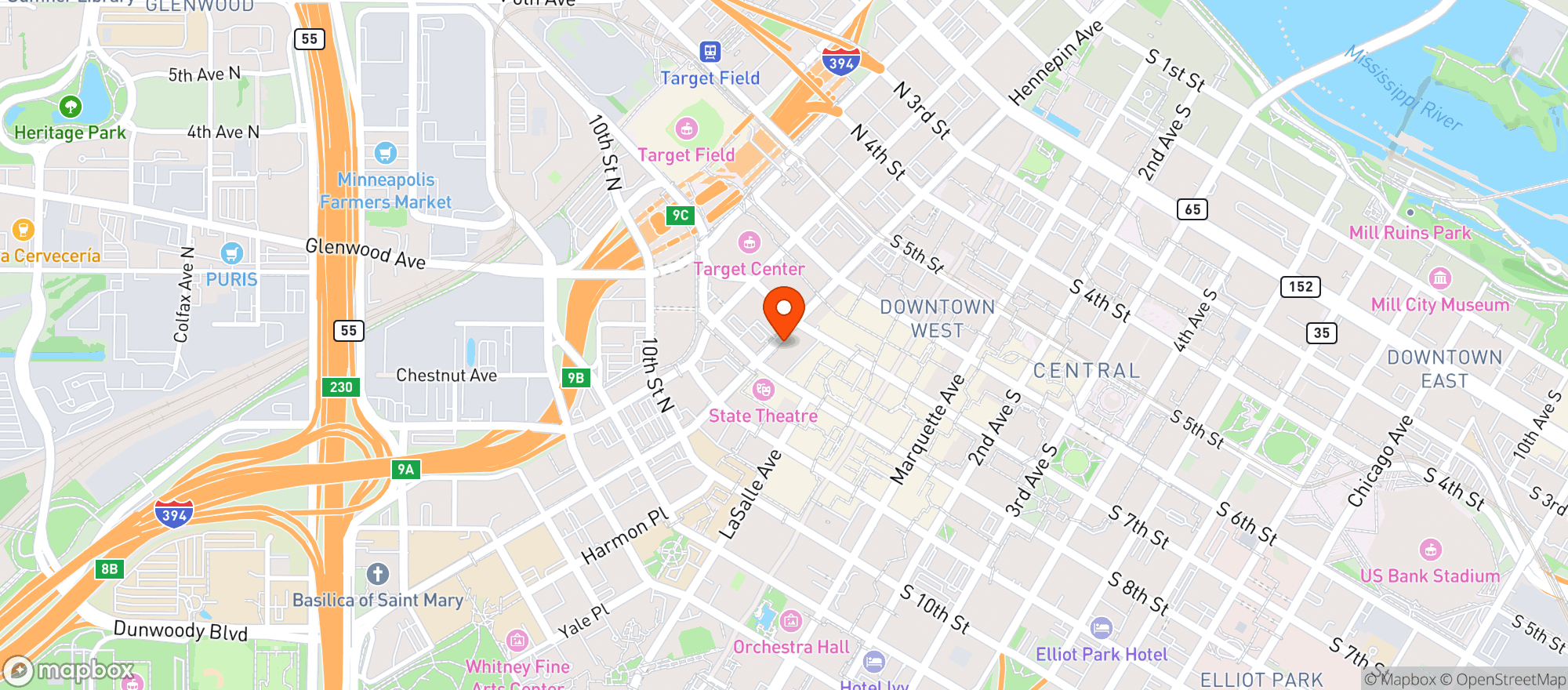Map showing Bar Fly