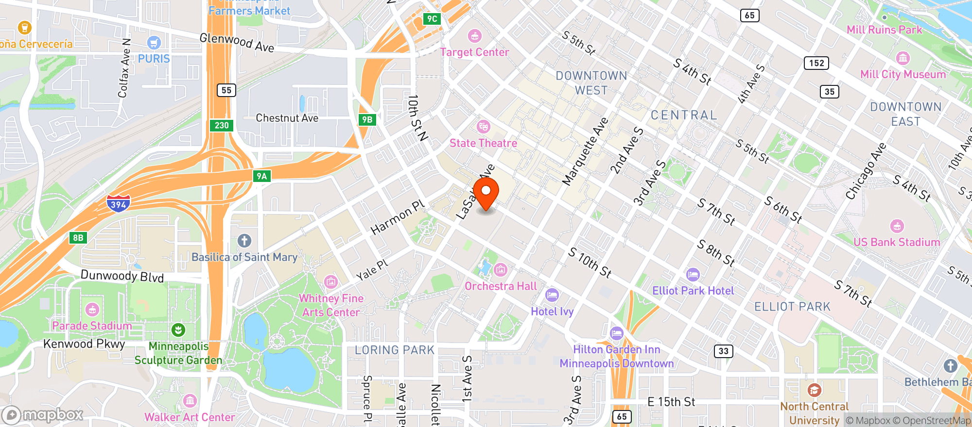 Map showing Target Corporation #hq