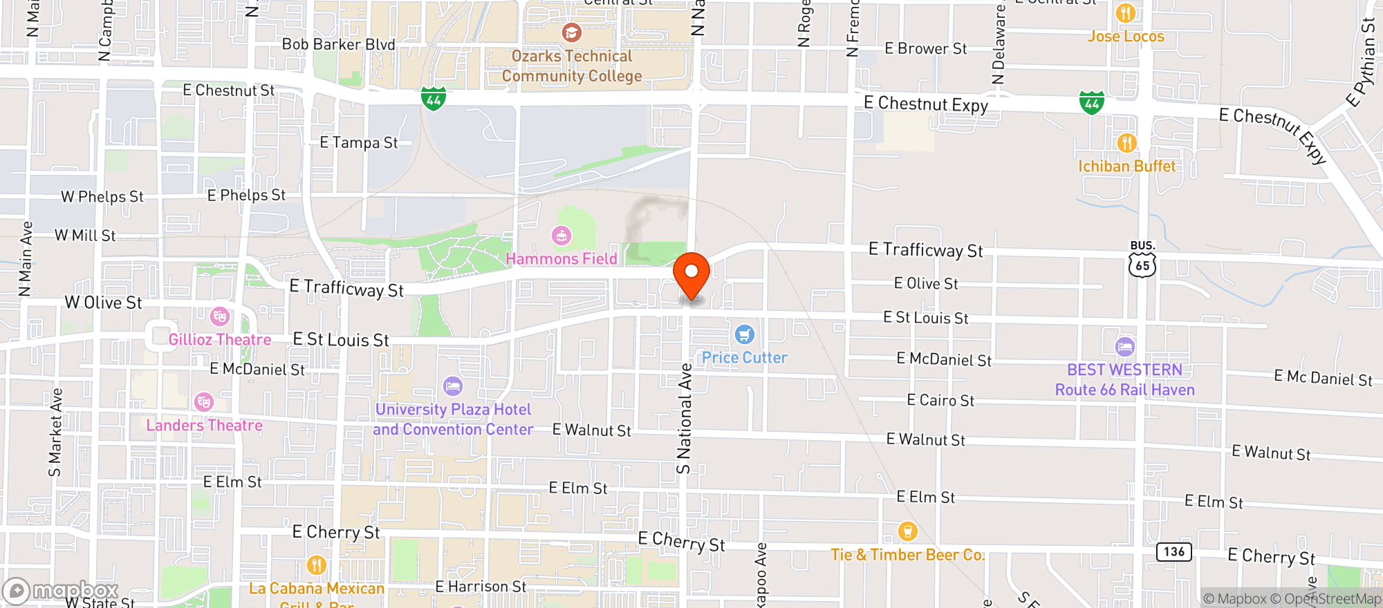 Map showing Green Releaf Dispensary