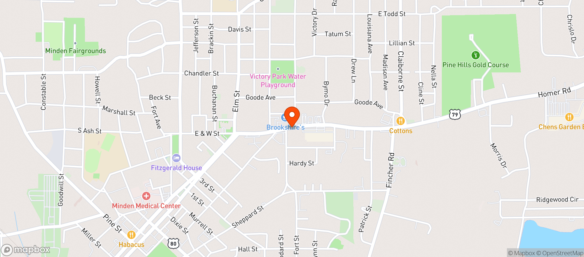 Map showing Mikes Hometown Spirits