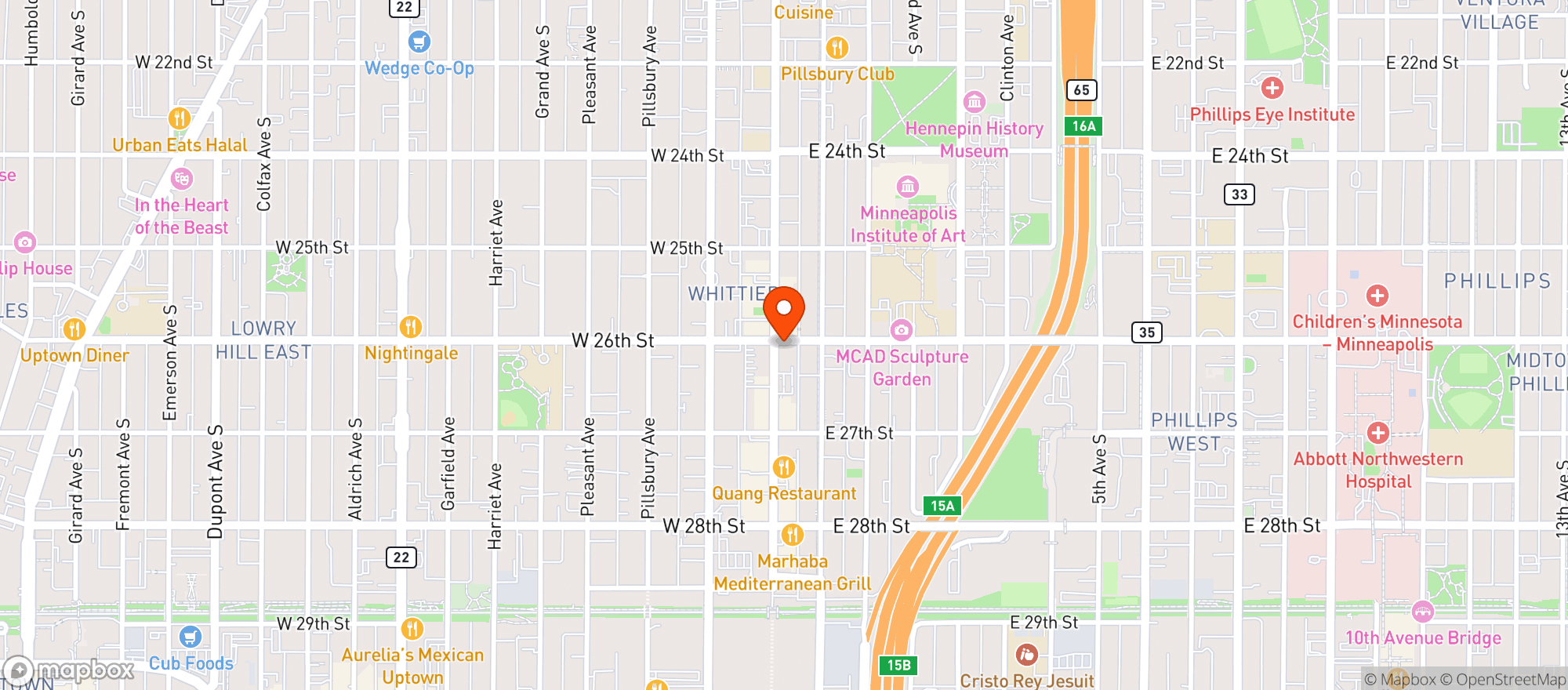 Map showing Black Forest Inn
