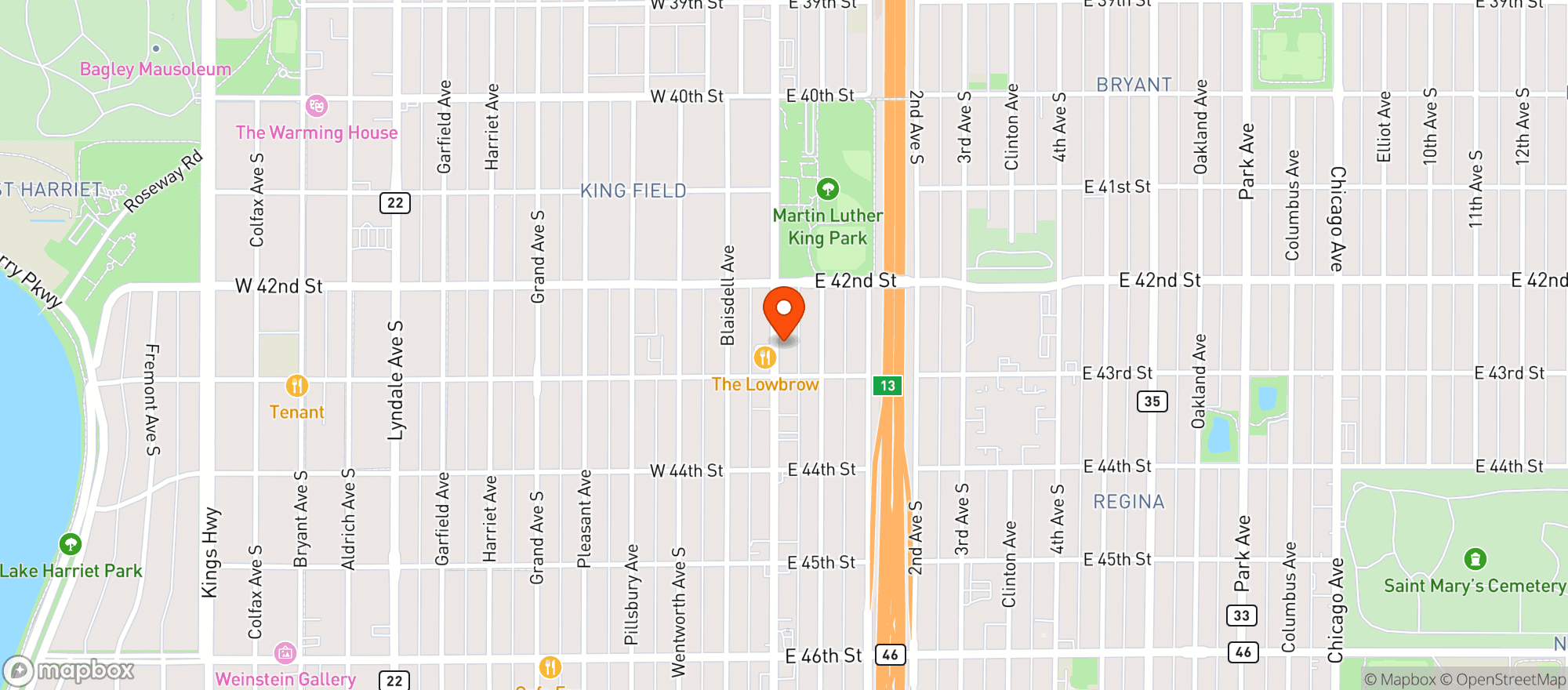 Map showing Kruse Markit