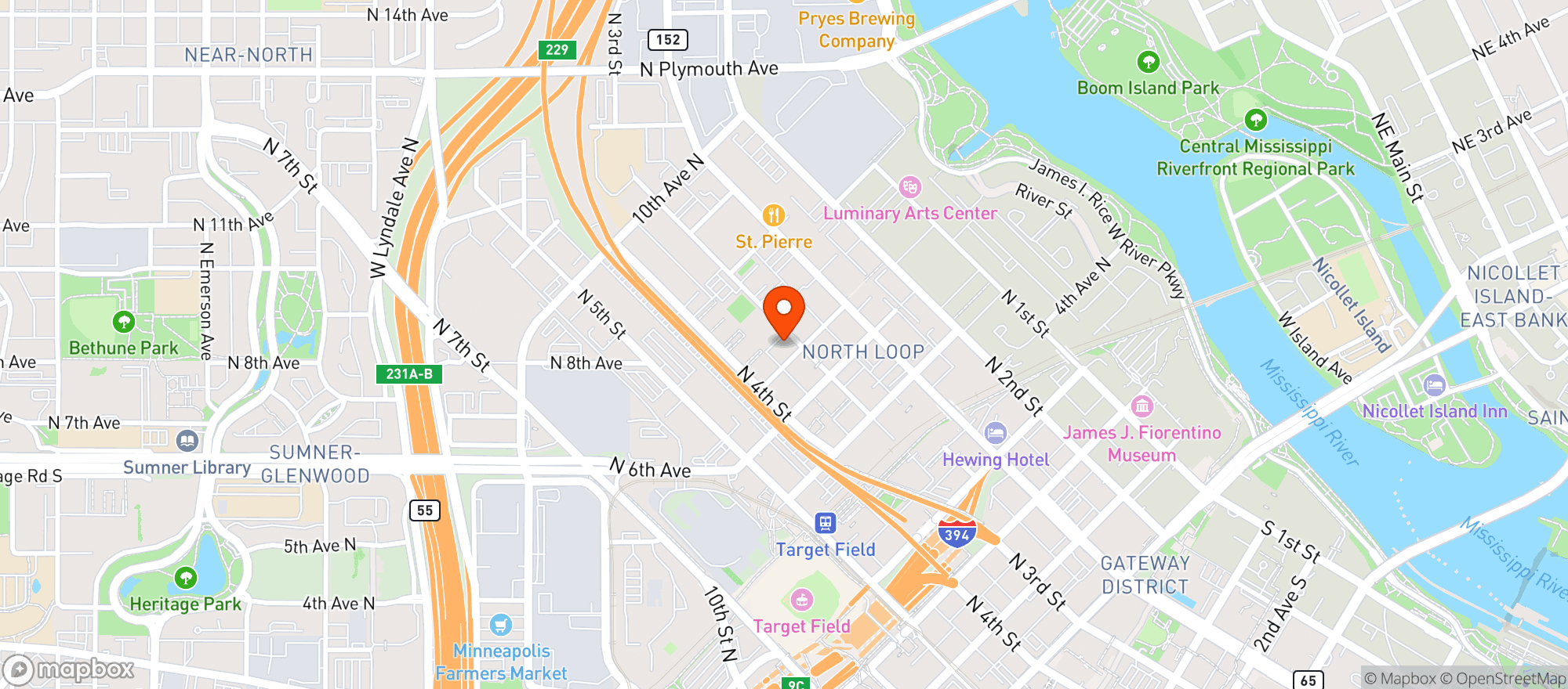 Map showing Sip Better