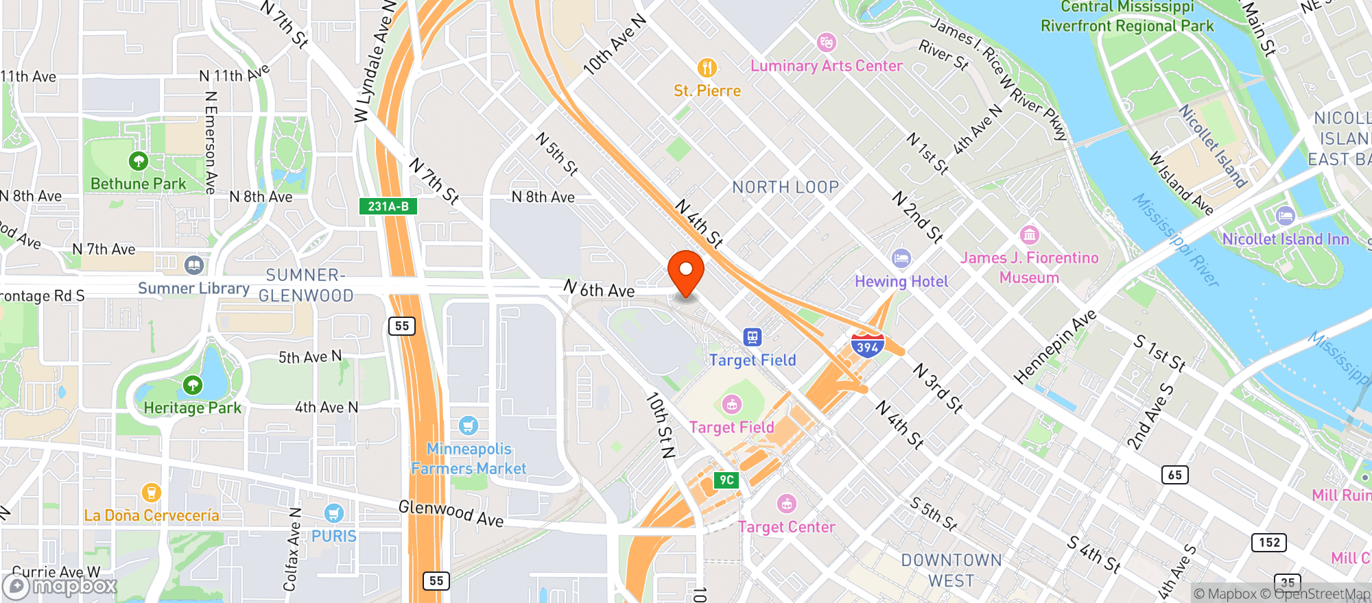 Map showing The Fillmore