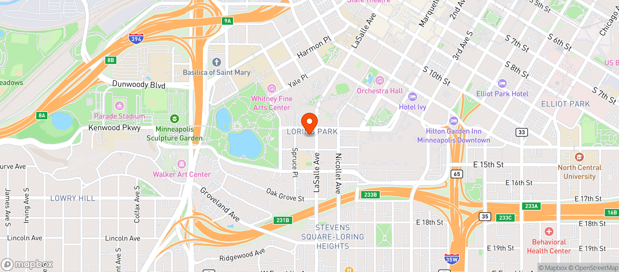 Map showing Greenway Liquors