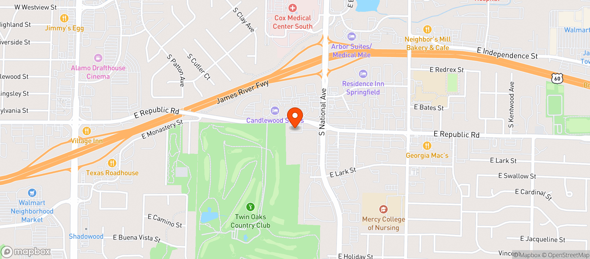 Map showing Mama Jeans Natural Foods Marke [5122371]