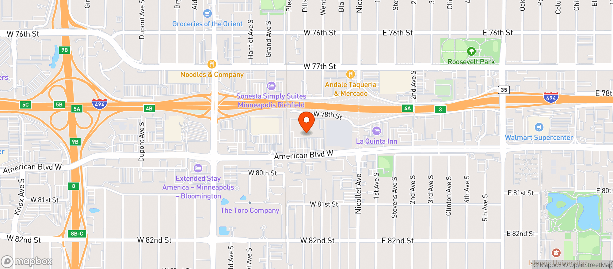 Map showing Sams Club Liquor #4787