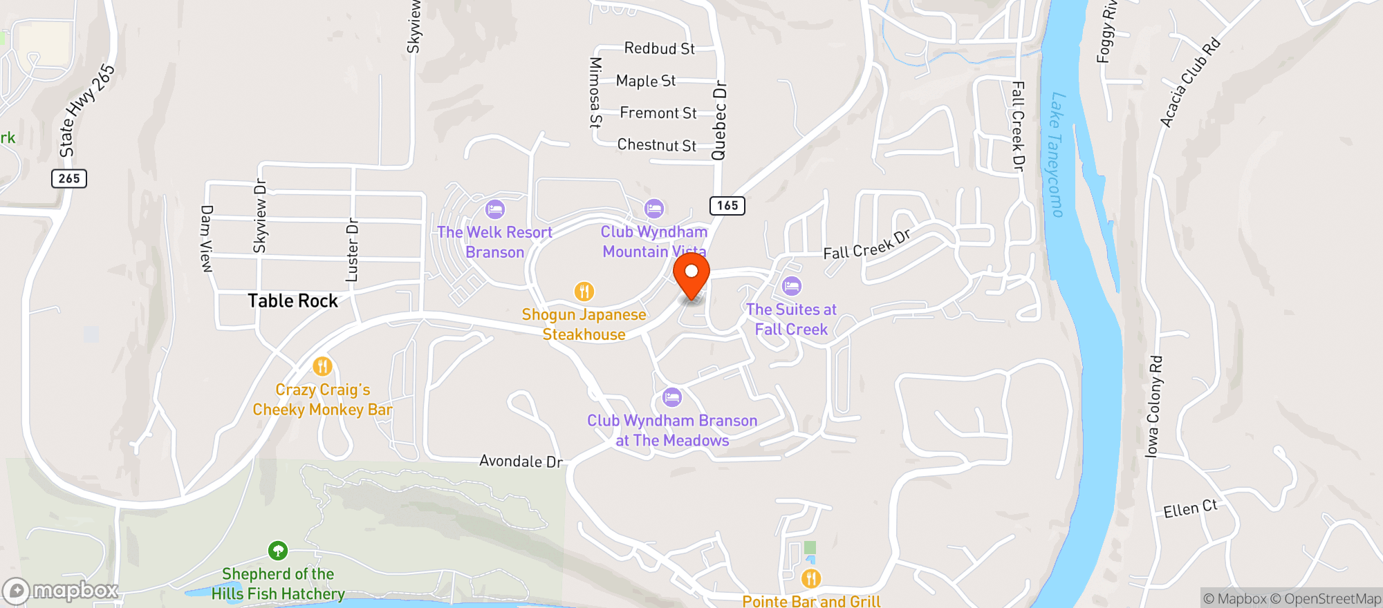 Map showing The Pantry