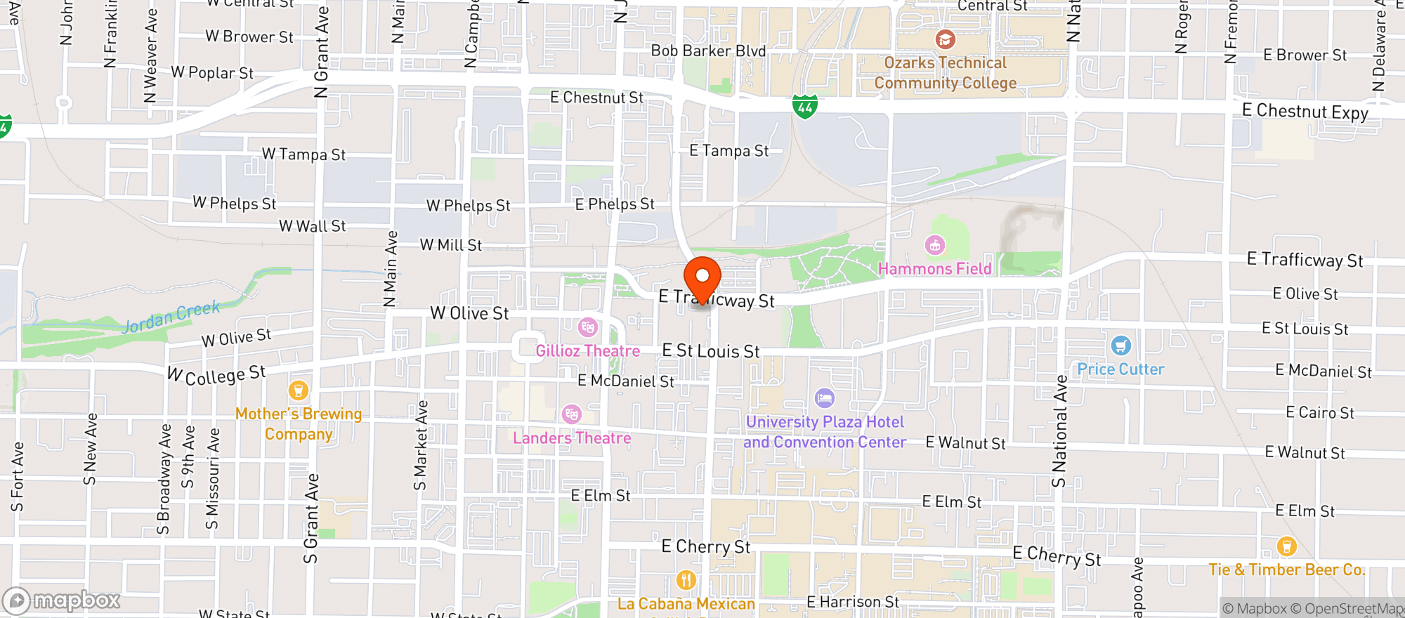 Map showing Hold Fast Brewing