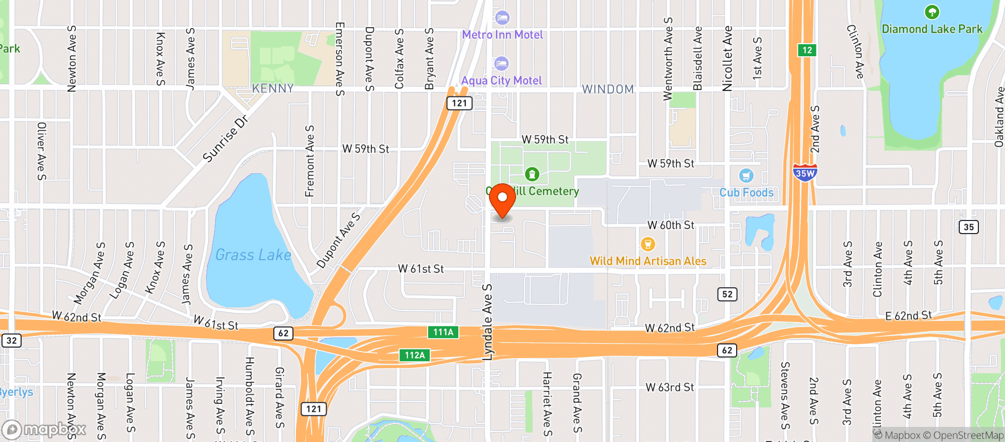 Map showing Hemp House