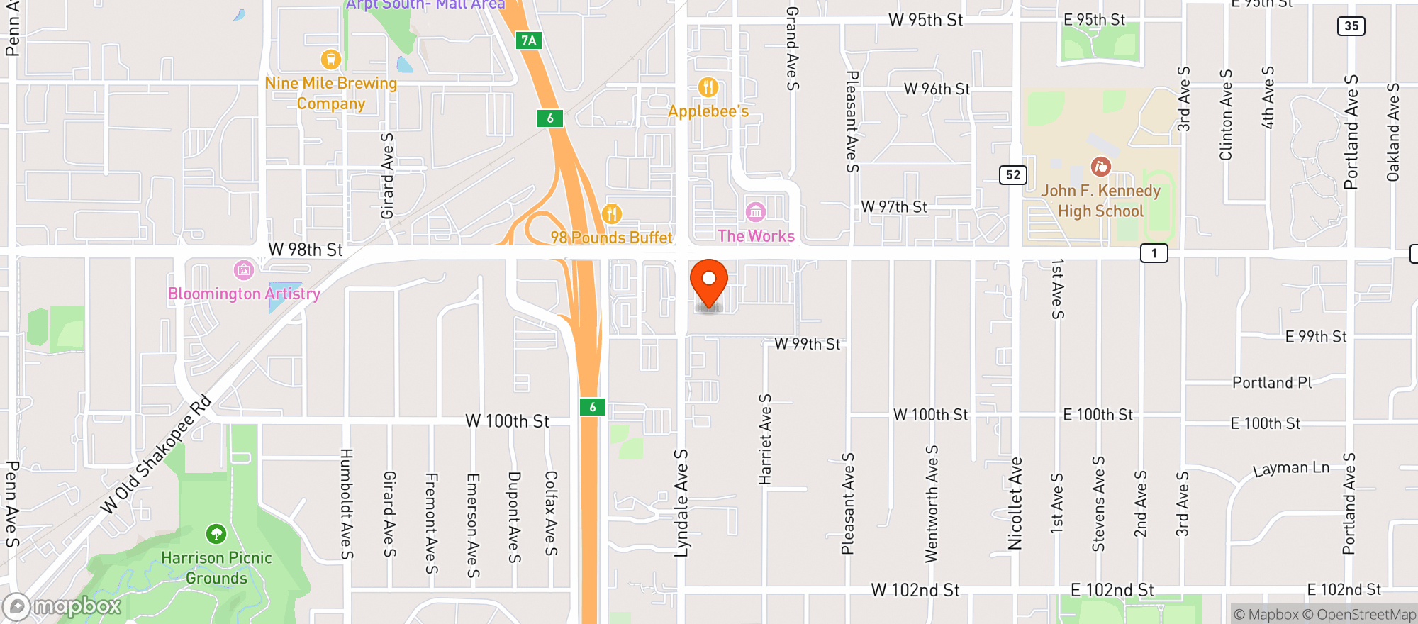 Map showing Mgm Liquor Warehouse