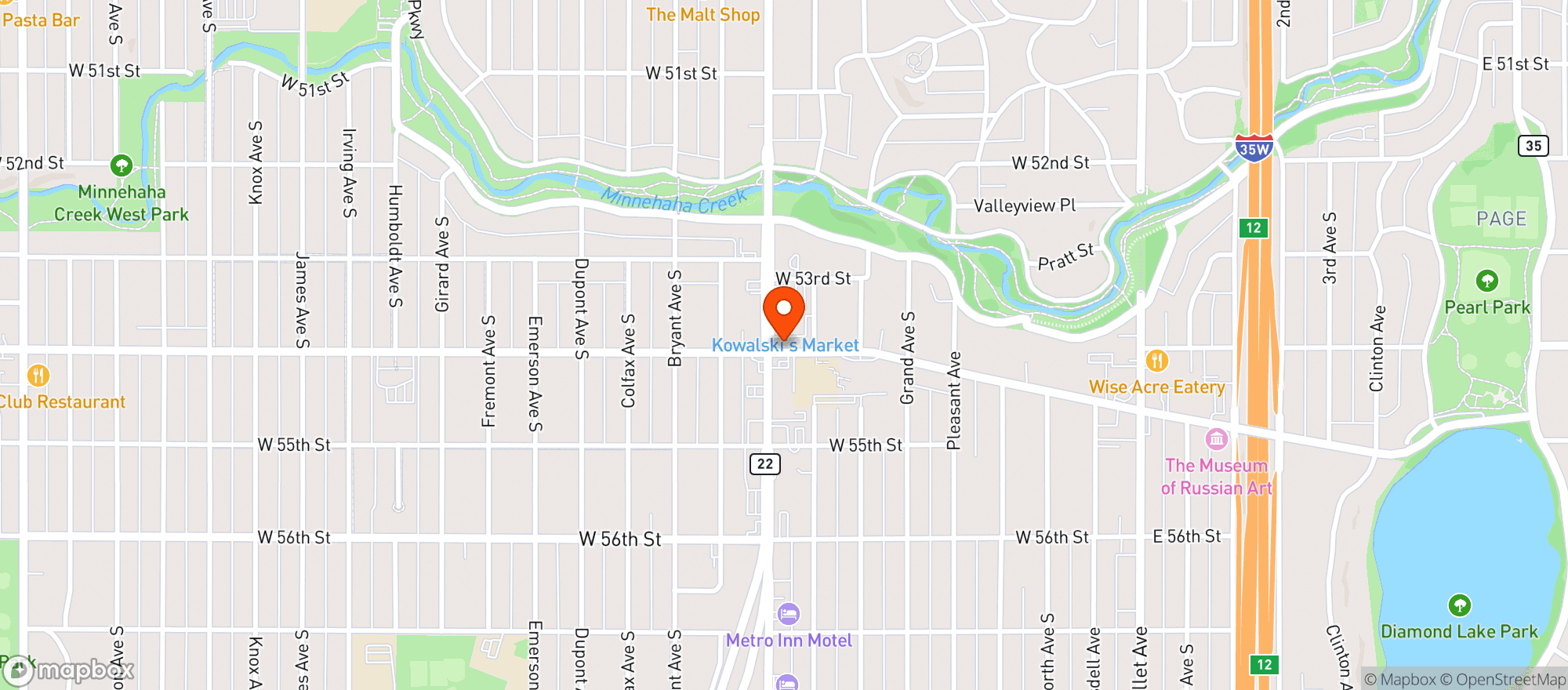 Map showing CBD Health & Wellness