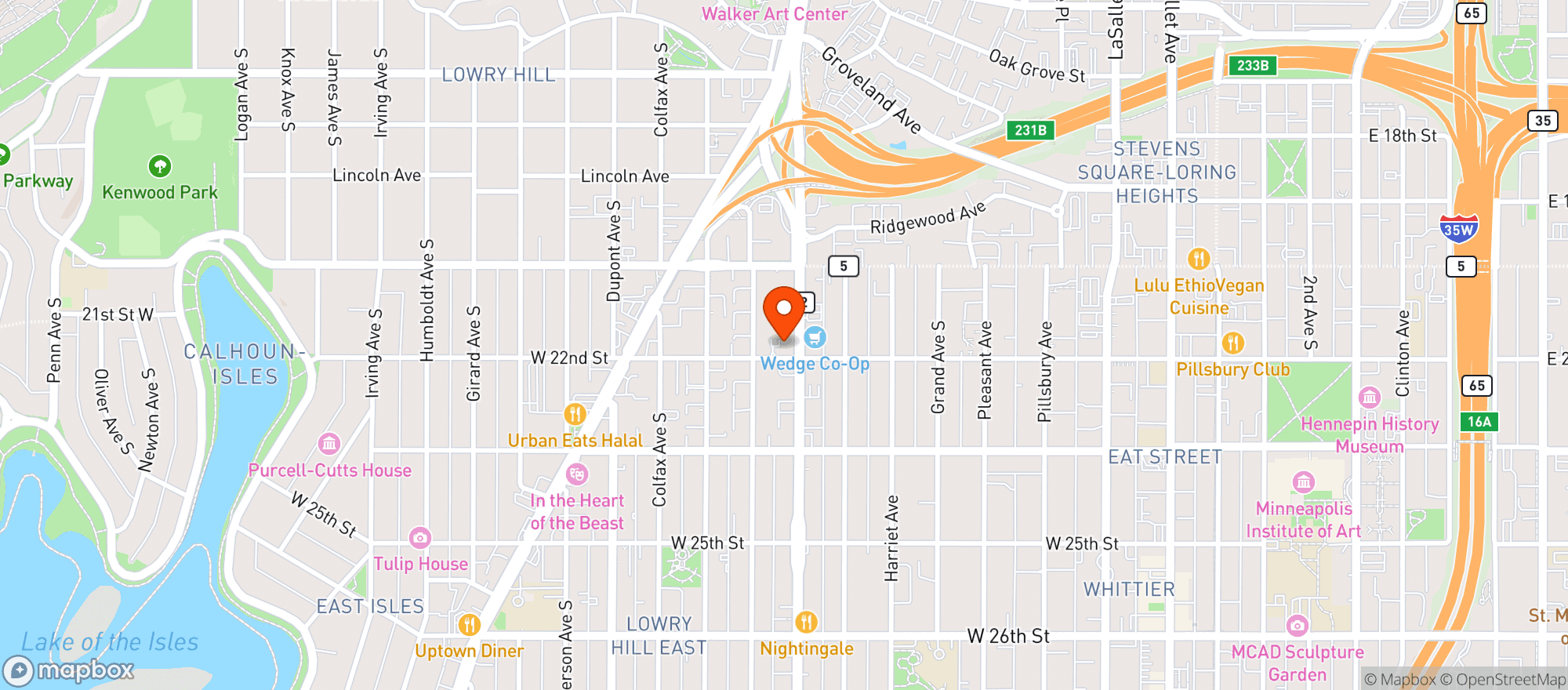 Map showing Hums Liquor