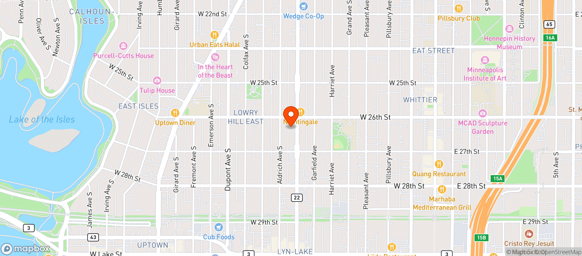 Map showing Bluestem Bar