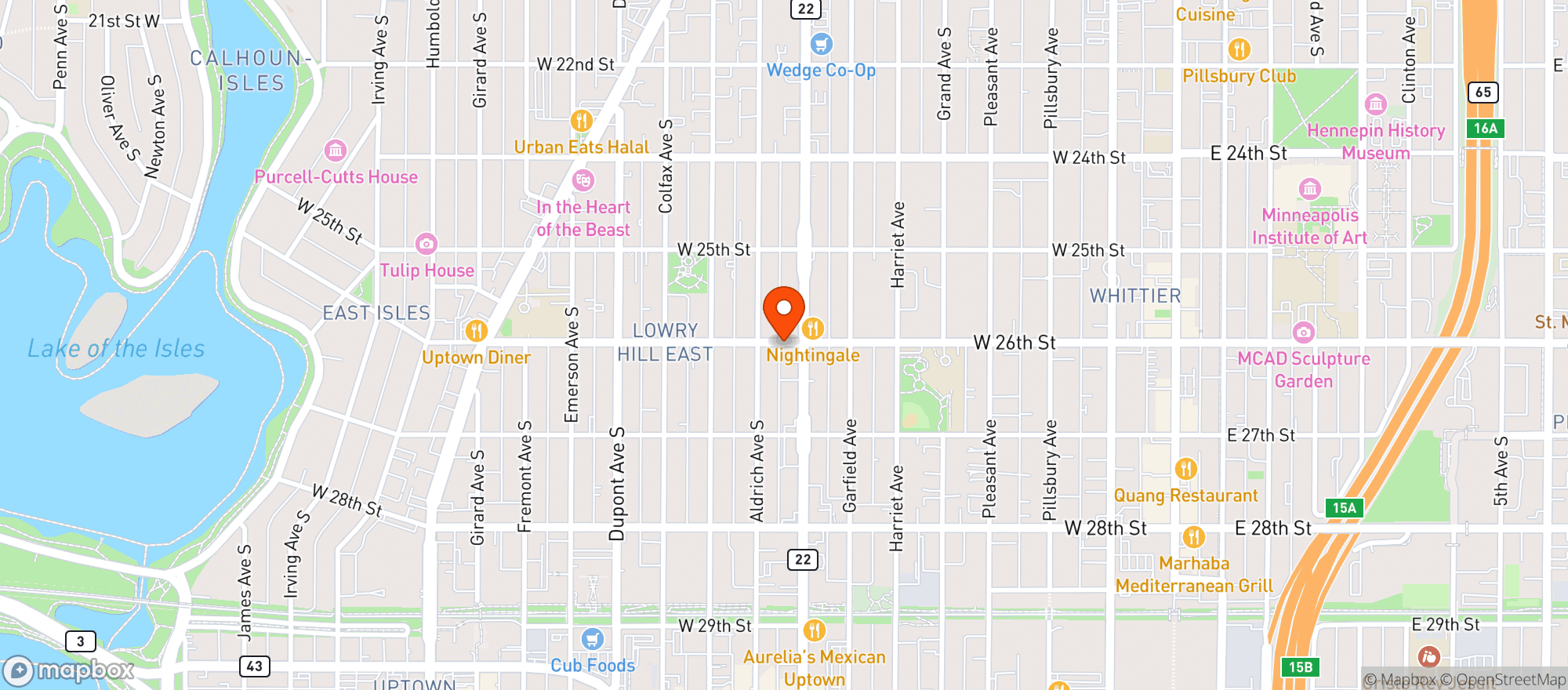 Map showing Hemp House
