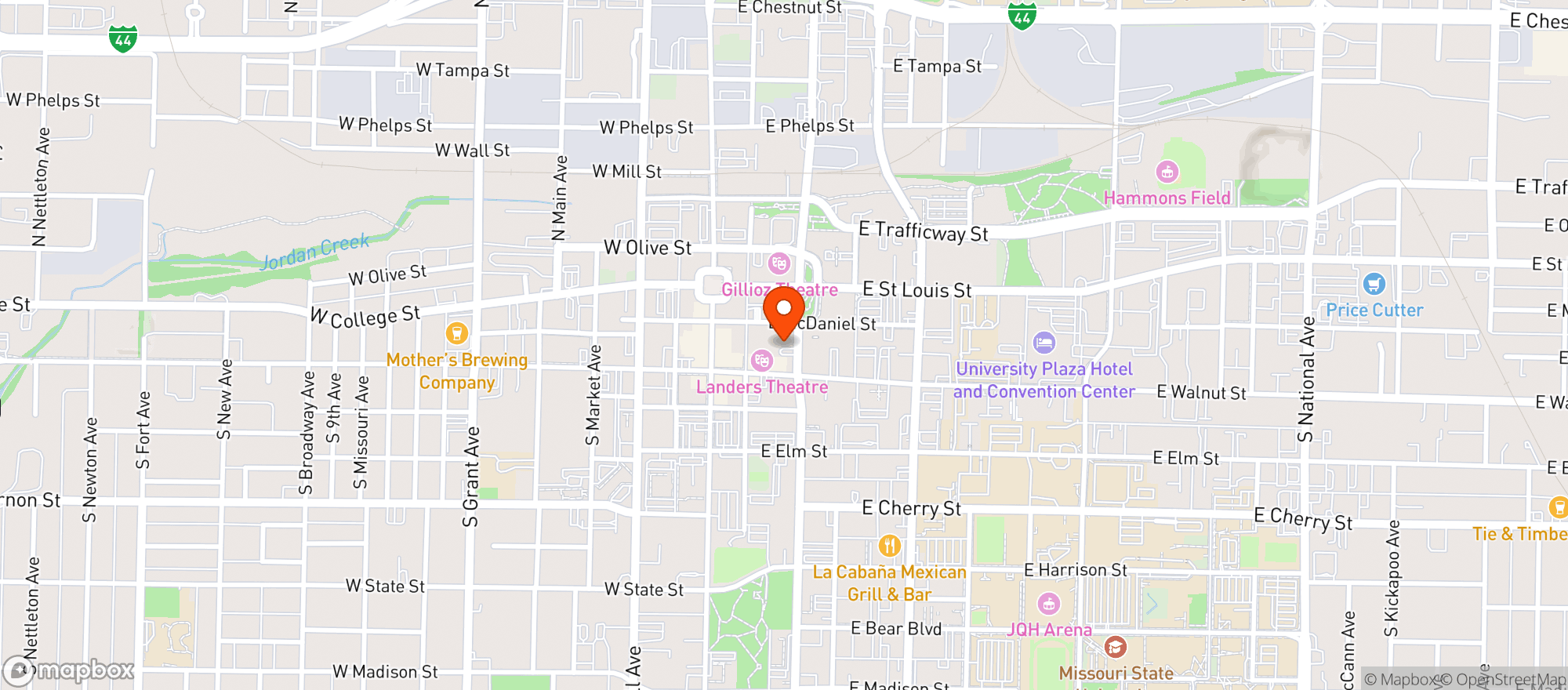 Map showing Best Of Luck Beer Hall