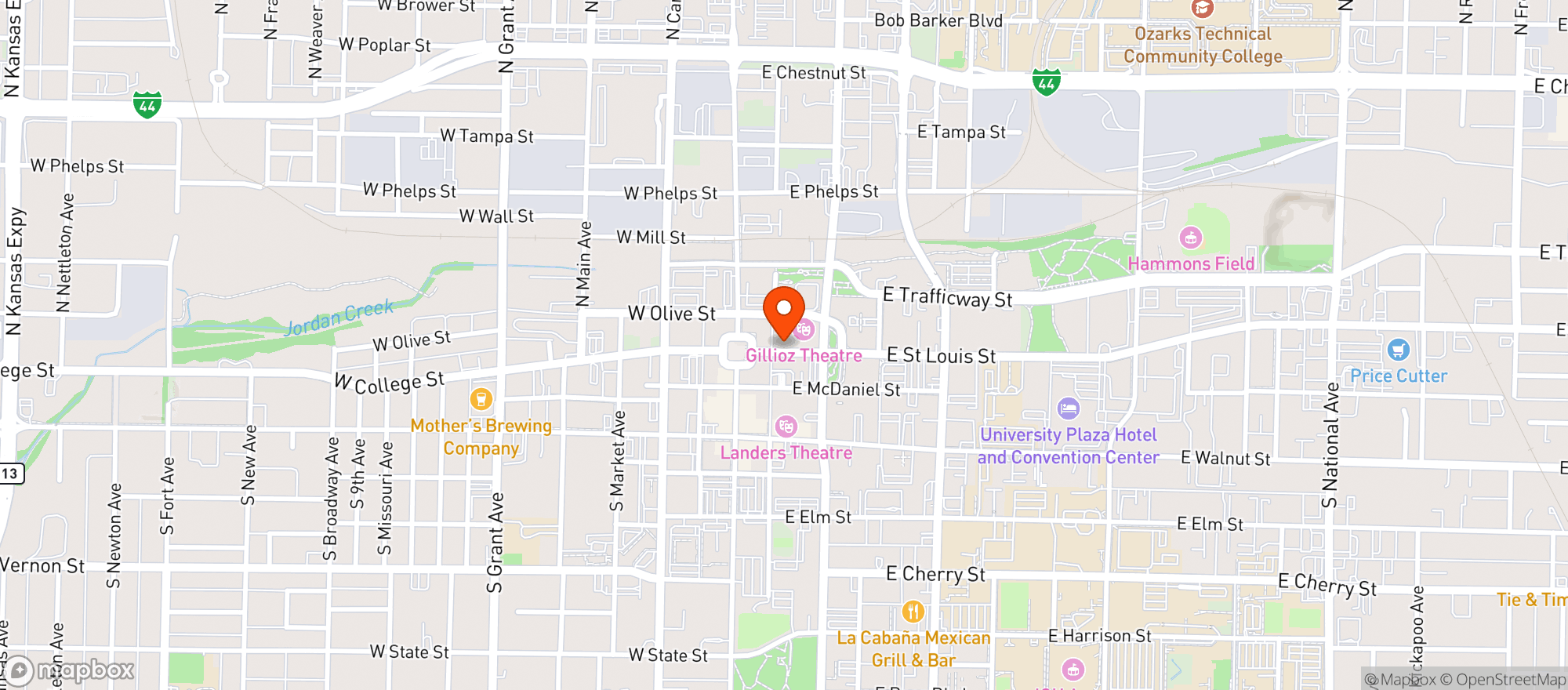Map showing Regency Live  The