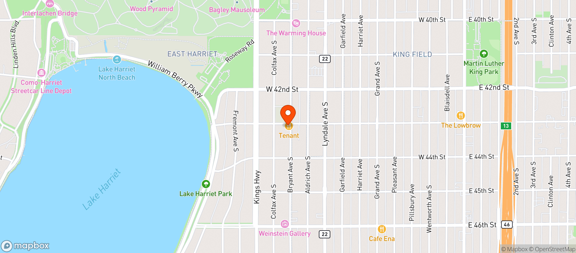 Map showing Tenant